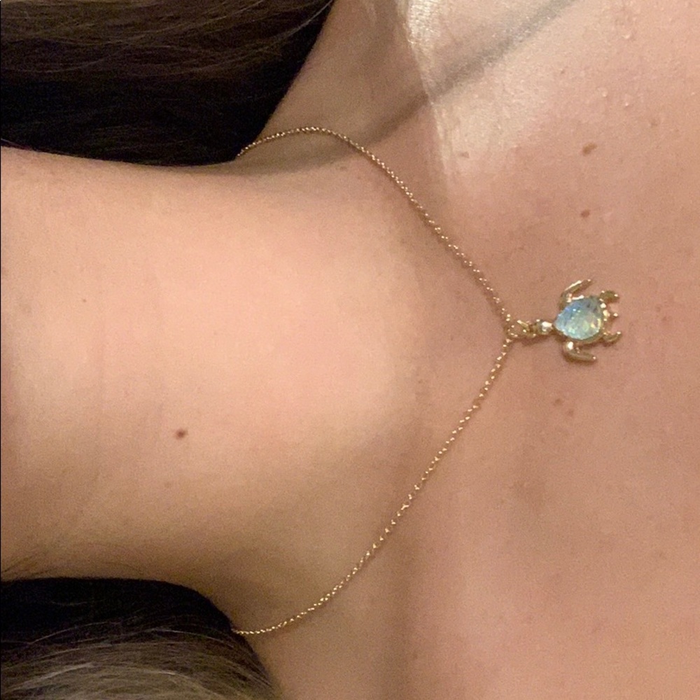 handmade (by me) turtle necklace